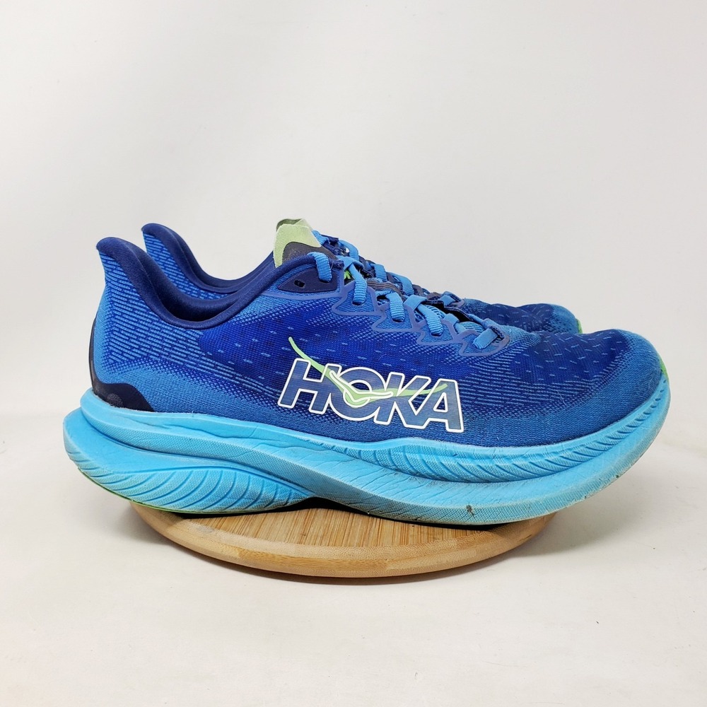 Hoka One One Mach 6 Running Shoes Mens 11.5 D Blue Athletic Comfort Sneaker - Picture 10 of 16